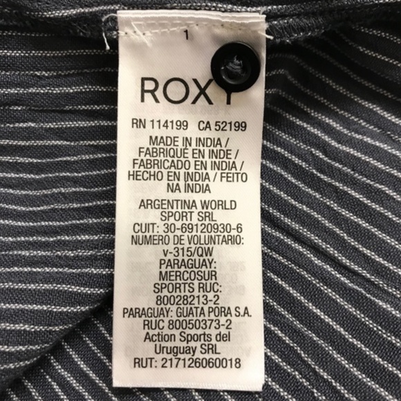 Roxy Ferry Escape Wrap Skirt In Navy/White Stripe - Picture 15 of 16